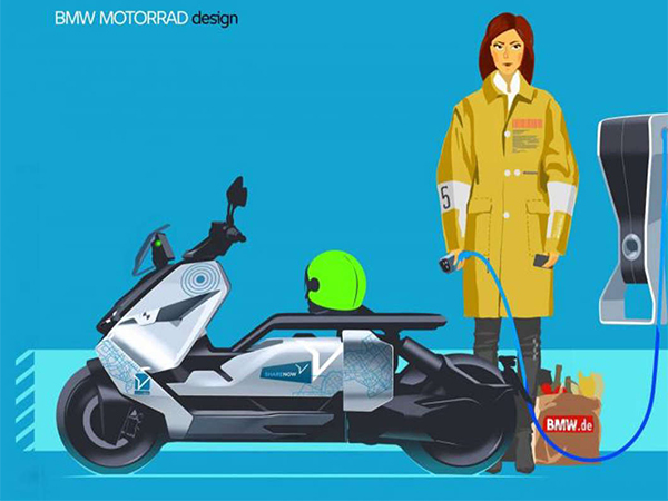 รูปของ BMW เปิดตัวจักรยานยนต์สกู๊ตเตอร์ไฟฟ้า BMW MOTORRAD DEFINITION CE 04
